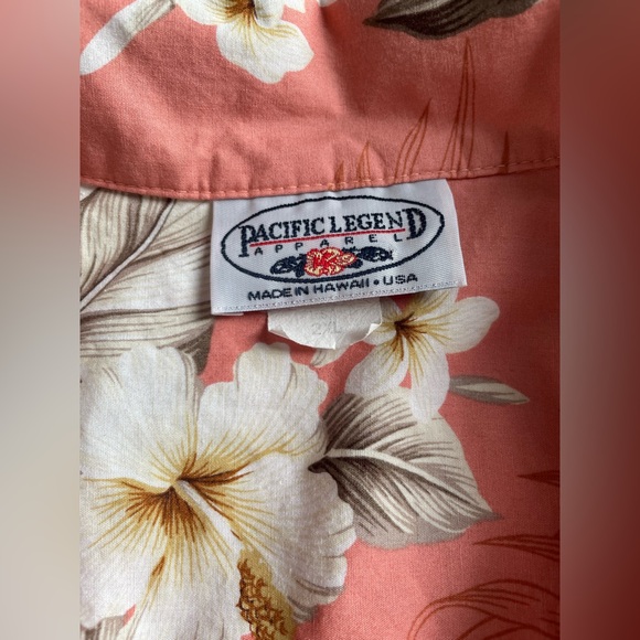Pacific Legend Shirt Mens 2XL Hawaiian Aloha Cotton Floral Made USA Resort Beach - Picture 4 of 16
